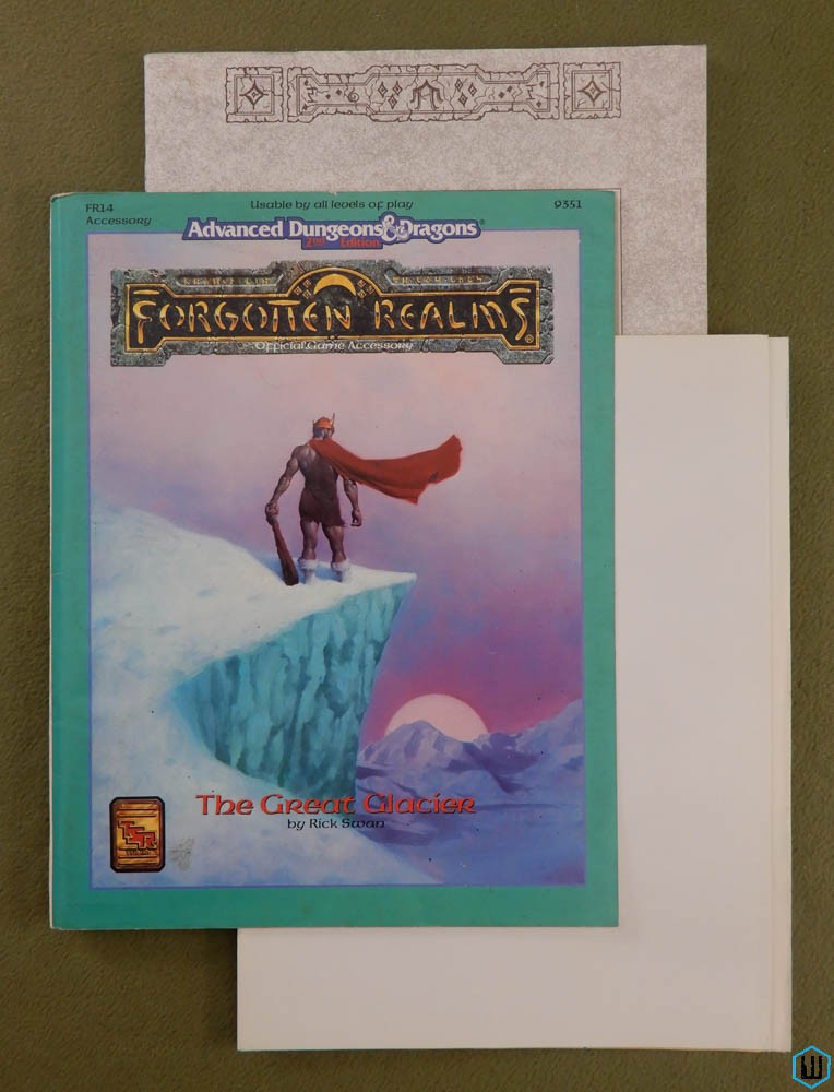 The Great Glacier (Advanced Dungeons Dragons Forgotten Realms FR14) w MAP