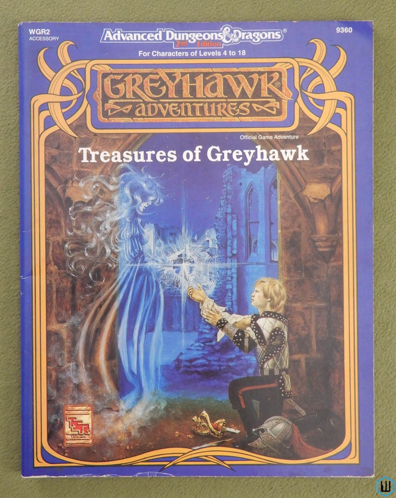 Treasures of Greyhawk (Advanced Dungeons Dragons WGR2) Original 1992 edition