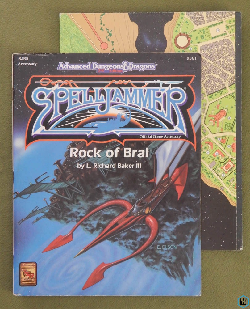 Rock of Bral (Dungeons Dragons Spelljammer SJR5) Original w MAP
