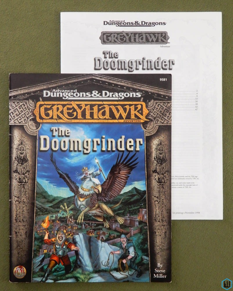 The Doomgrinder (Advanced Dungeons Dragons Greyhawk) Original 1998 edition