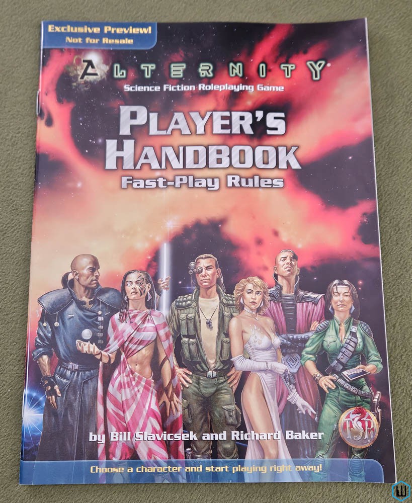 Alternity Gamemaster Guide / Player's Handbook Fast Play RPG Rules