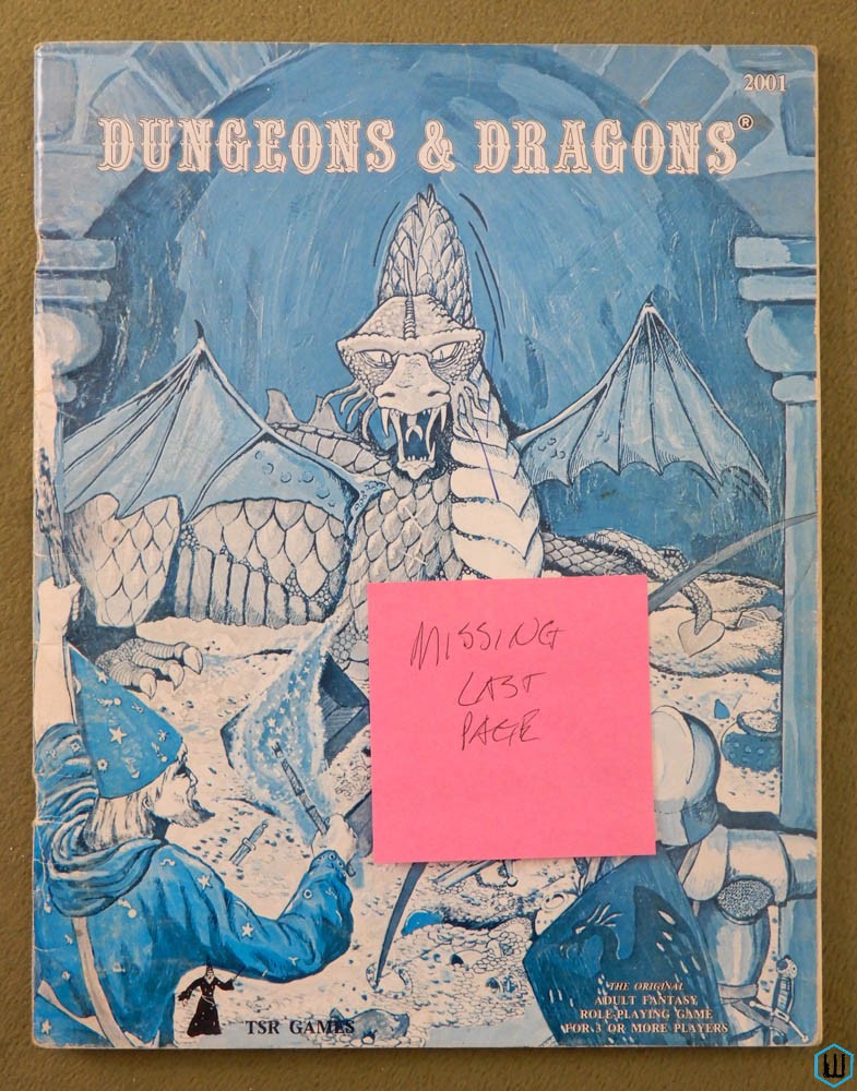 Dungeons & Dragons (Classic Holmes D&D Edition Rules Blue Book)