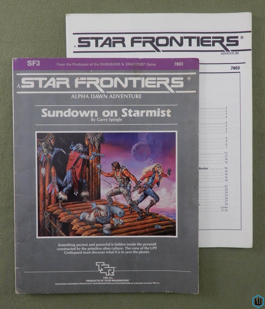 Sundown on Starmist (Star Frontiers RPG SF3) - PLAY COPY