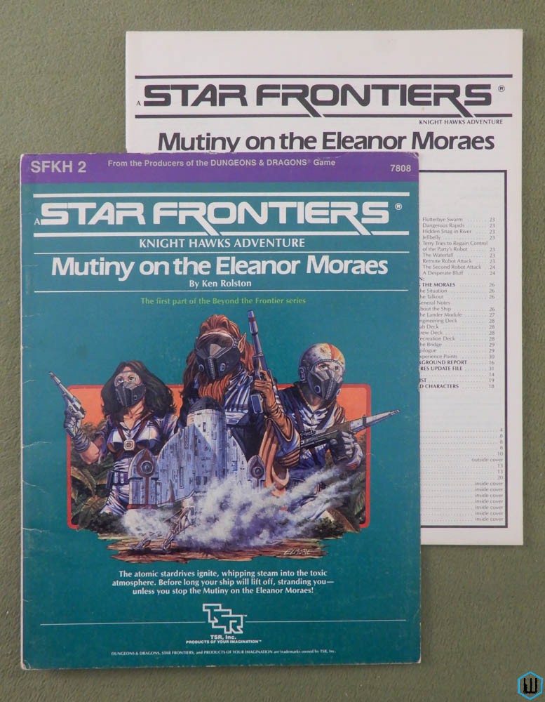 Mutiny on the Eleanor Moraes (Star Frontiers Knight Hawks SFKH2) Original 1984