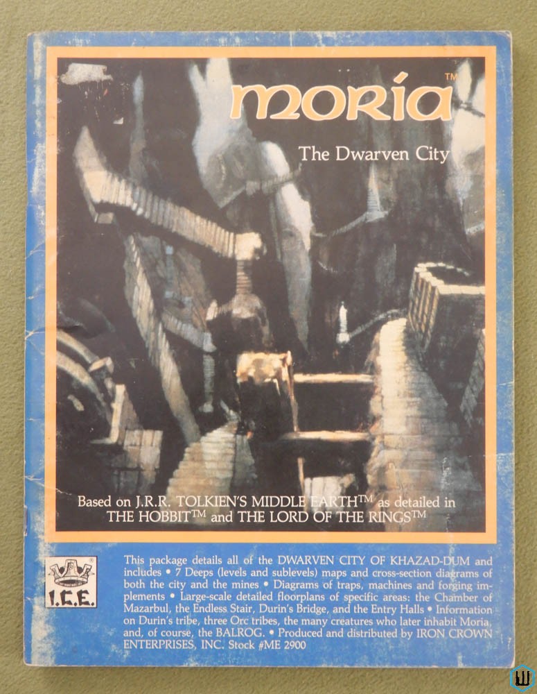 Moria: The Dwarven City - PLAY COPY (Middle Earth Role Playing MERP)