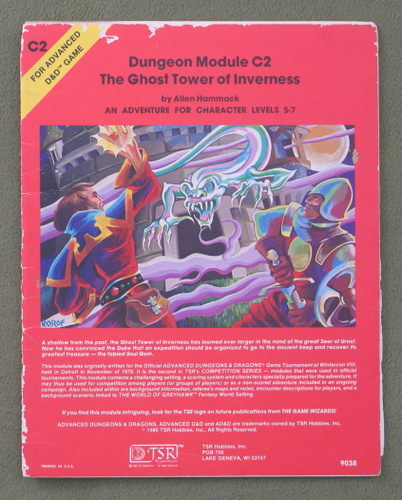 Image for Ghost Tower of Inverness - PLAY COPY (Advanced Dungeons & Dragons C2)