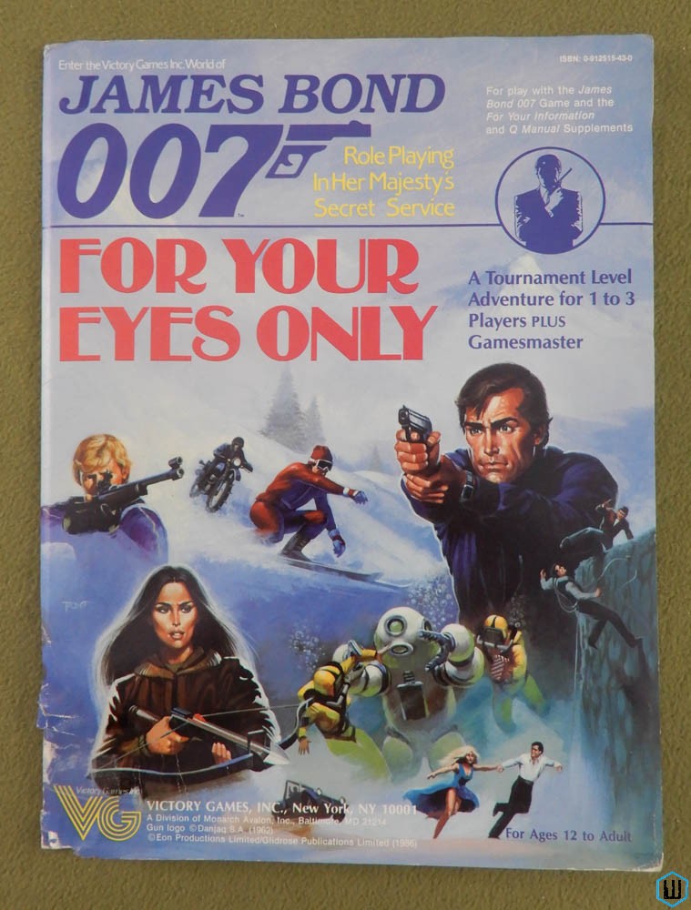 For Your Eyes Only (James Bond 007 RPG) - WATER DAMAGE
