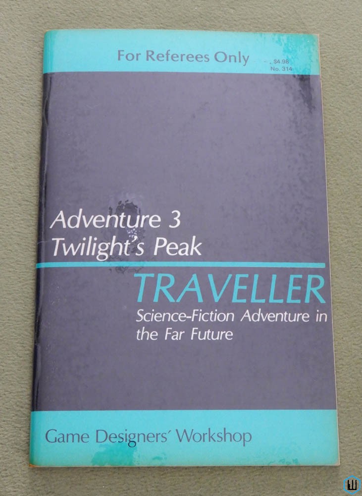 Twilight's Peak (Traveller RPG Adventure 3) - 1ST PRINT, Laminated cover