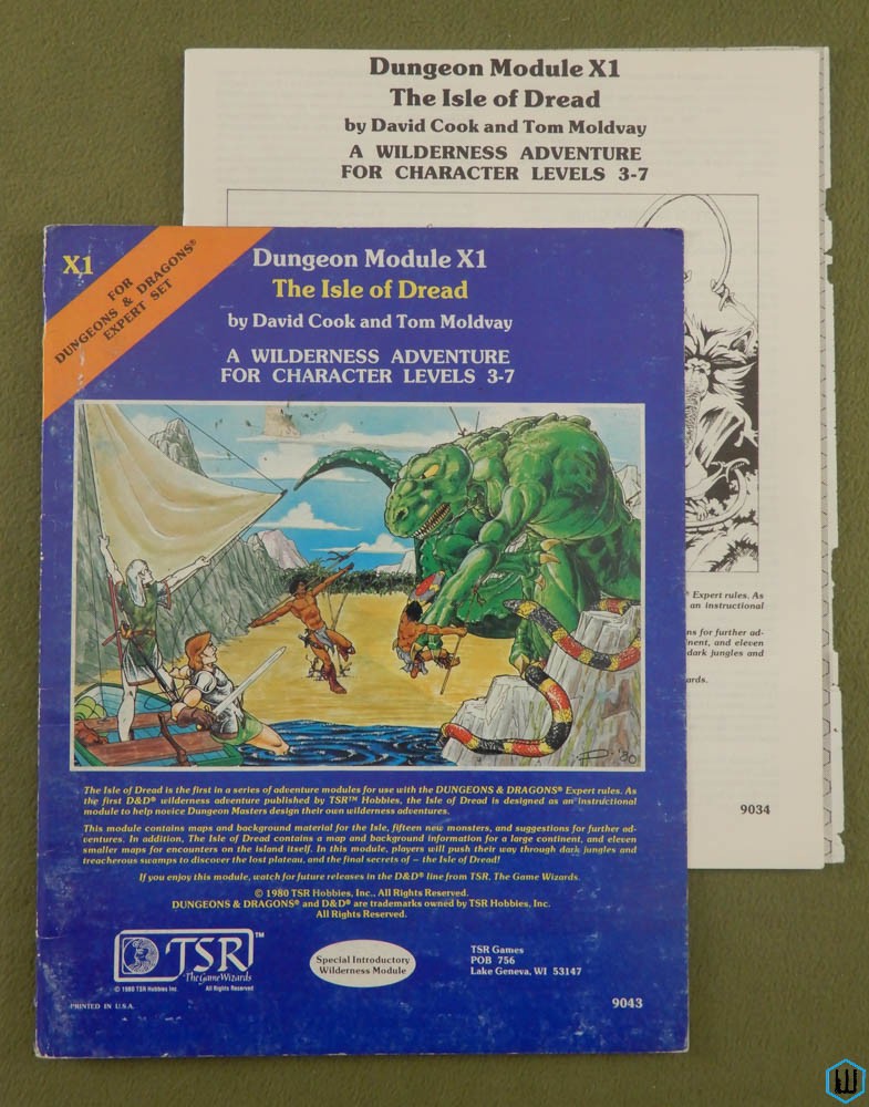 The Isle of Dread (Dungeons Dragons X1) PLAY COPY