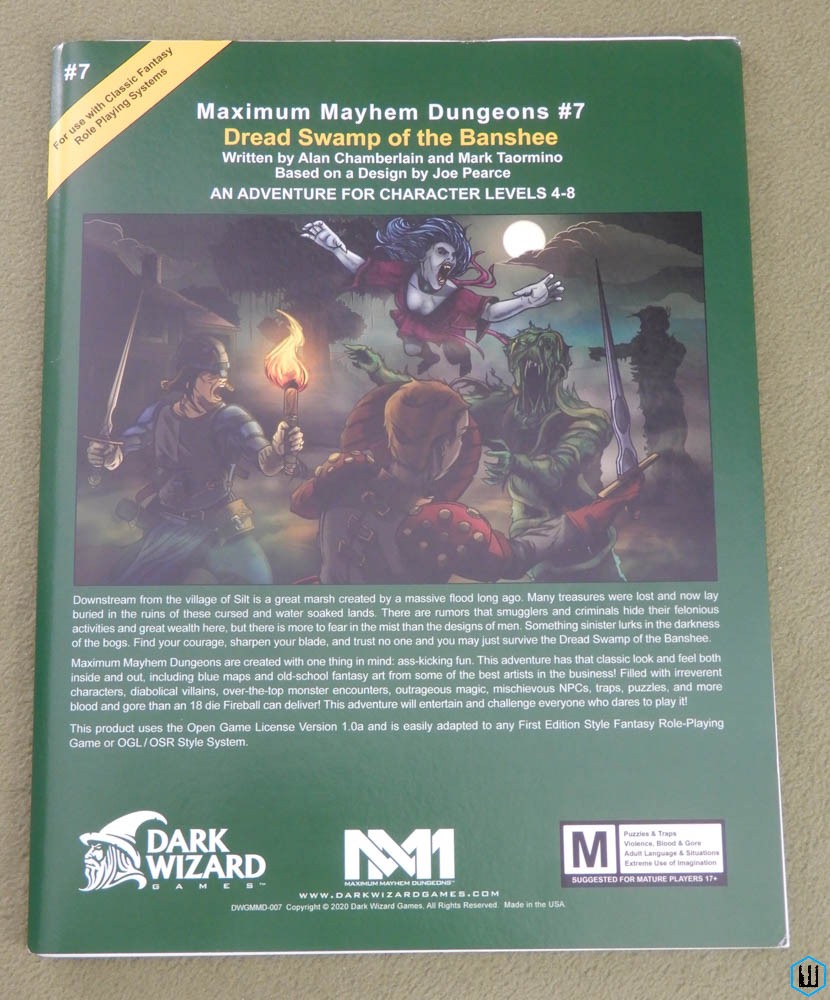 Dread Swamp of the Banshee (OSRIC OSR RPG #7)