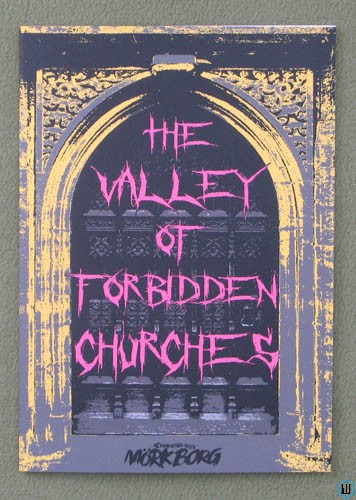Image for Valley of Forbidden Churches (Mork Borg Roleplaying Game OSR RPG)