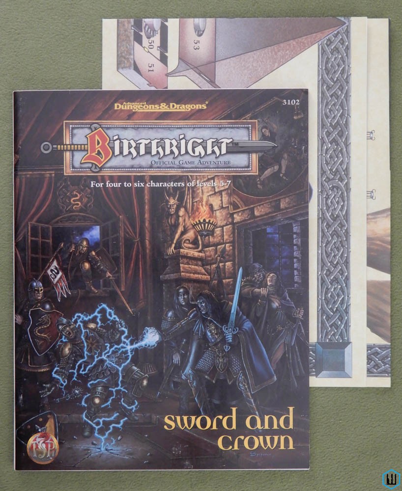Sword & Crown (Advanced Dungeons Dragons Birthright) w MAP