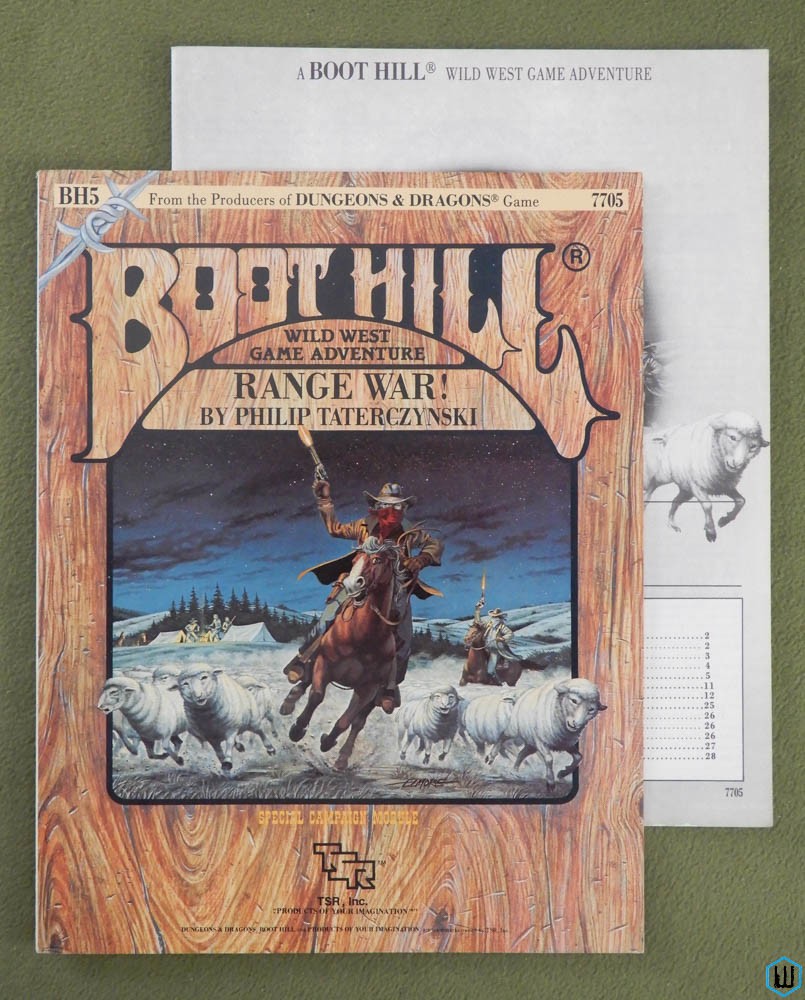 Range War! (Boot Hill RPG Module BH5) NICE Original 1984 edition