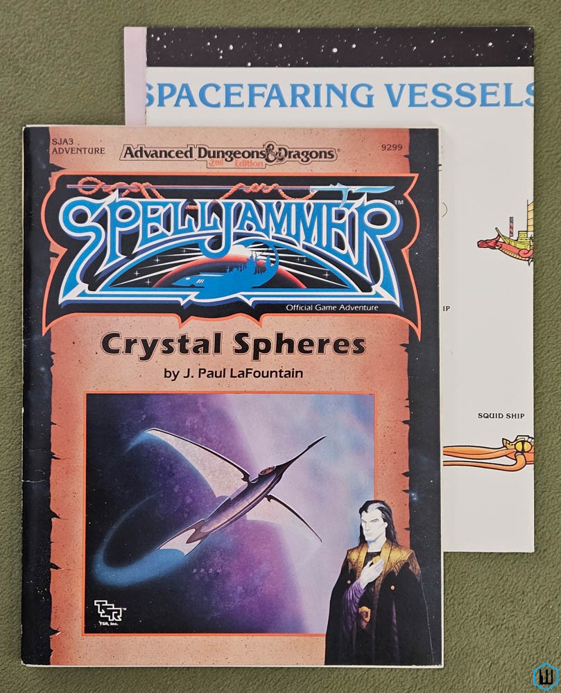 Crystal Spheres (Advanced Dungeons Dragons Spelljammer SJA3) NICE w MAP