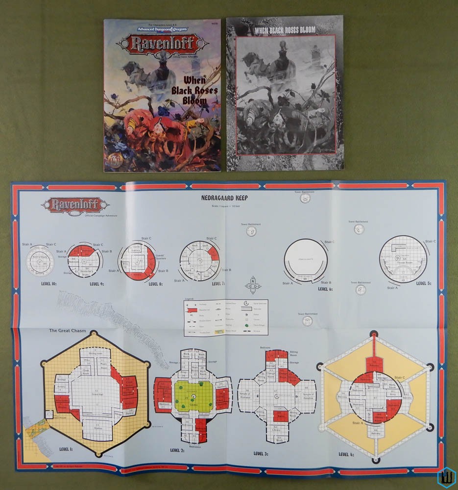 When Black Roses Bloom (Dungeons Dragons Ravenloft) NICE Original w MAP