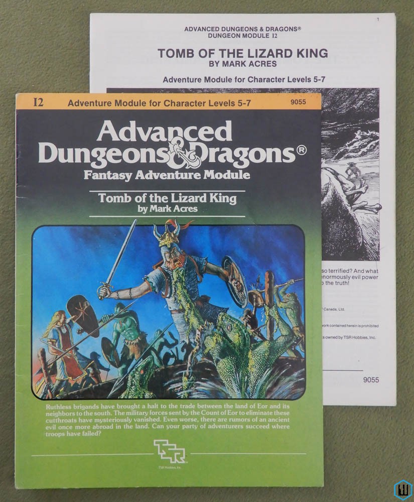 Tomb of the Lizard King (Advanced Dungeons Dragons I2) Original 1983 edition