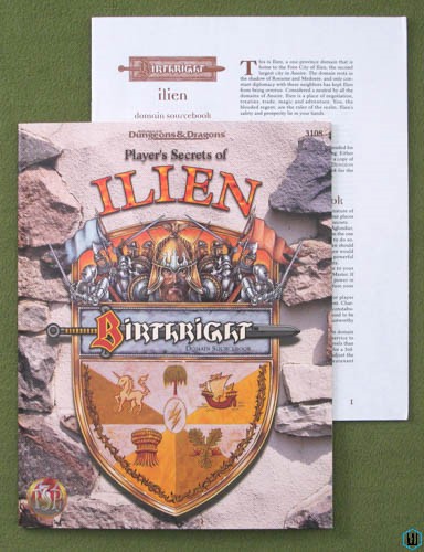 Image for Player's Secrets of Ilien (Advanced Dungeons Dragons: Birthright Domain Sourcebook)