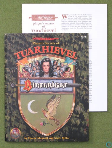 Image for Player's Secrets of Tuarhievel (Advanced Dungeons Dragons: Birthright Domain Sourcebook)