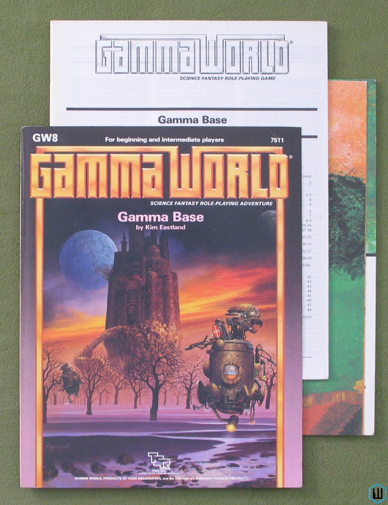 Delta Fragment (Gamma World Module GW9) Original 1987 edition w Poster Map