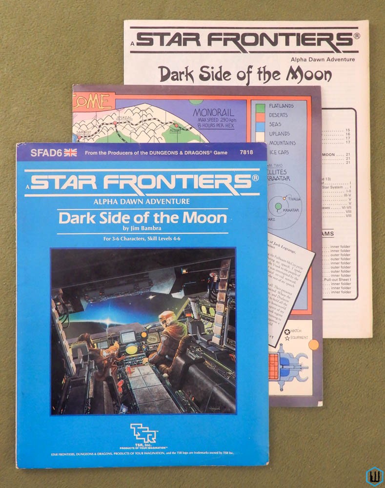 Dark Side of the Moon (Star Frontiers RPG Module SFAD6) Original 1985 edition