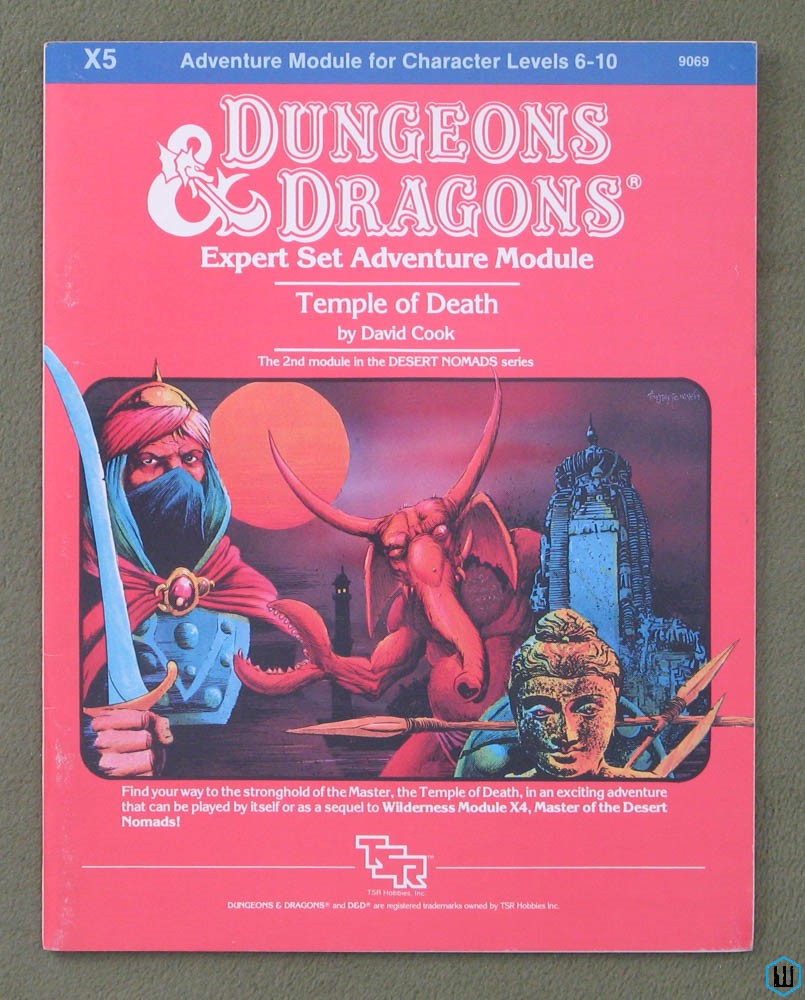 Image for Temple of Death (Dungeons & Dragons Module X5) Original 1983 edition
