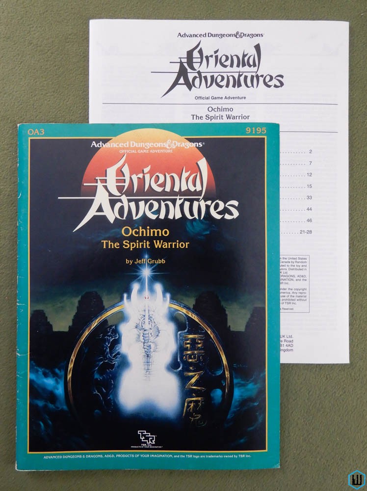 Ochimo: Spirit Warrior (Advanced Dungeons Dragons Oriental Adventures OA3)