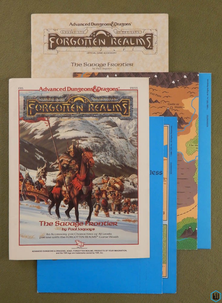The Savage Frontier (Advanced Dungeons Dragons Forgotten Realms FR5) w MAPS