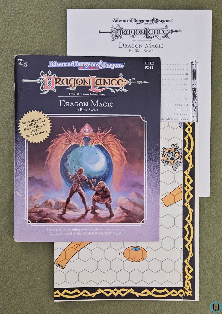 Dragon Magic (Advanced Dungeons Dragons Dragonlance DLE2) w MAP TSR 9244