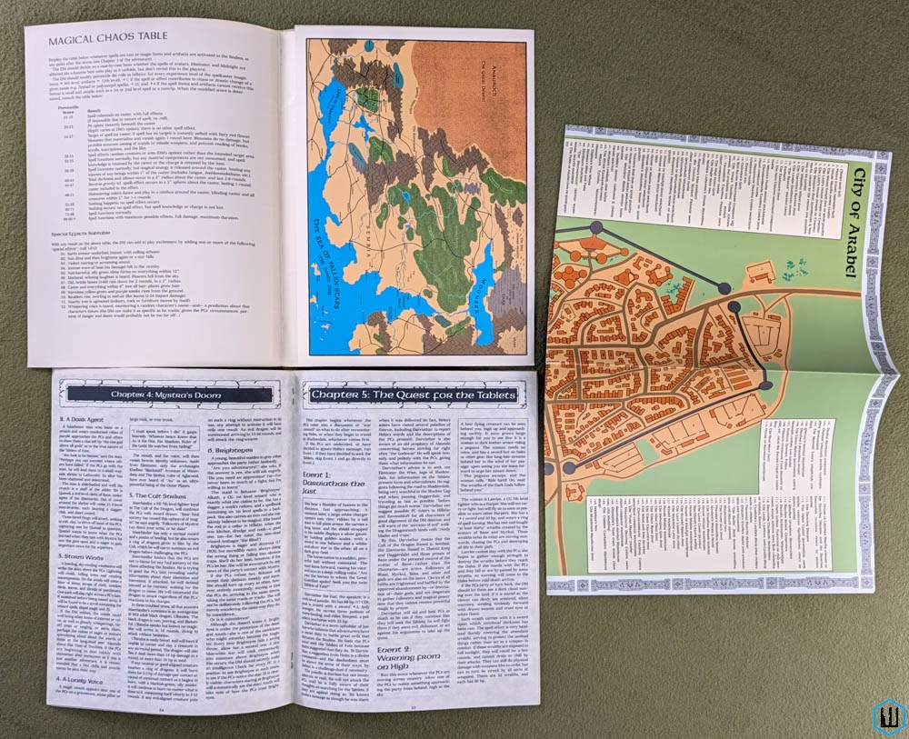 Shadowdale (Advanced Dungeons Dragons Forgotten Realms FRE1) w MAP TSR 9247