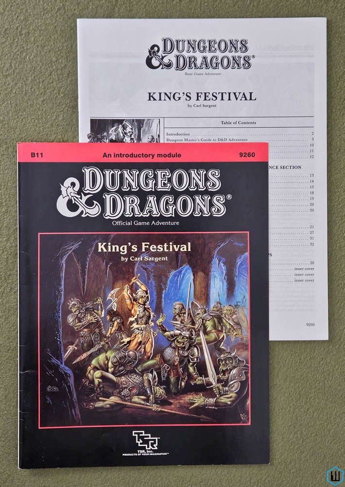 King's Festival (Dungeons & Dragons Module B11) Original 1989 edition TSR 9260
