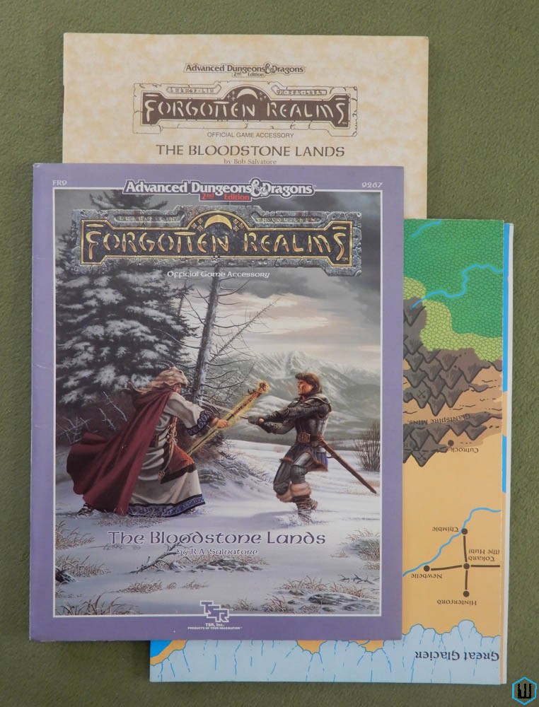 Bloodstone Lands (Advanced Dungeons Dragons Forgotten Realms FR9) w MAP
