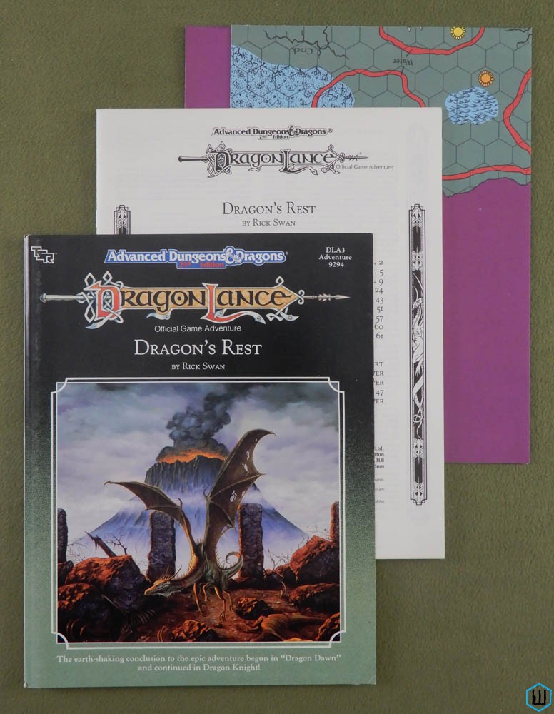 Dragon's Rest (Advanced Dungeons Dragons Dragonlance DLA3) w MAP