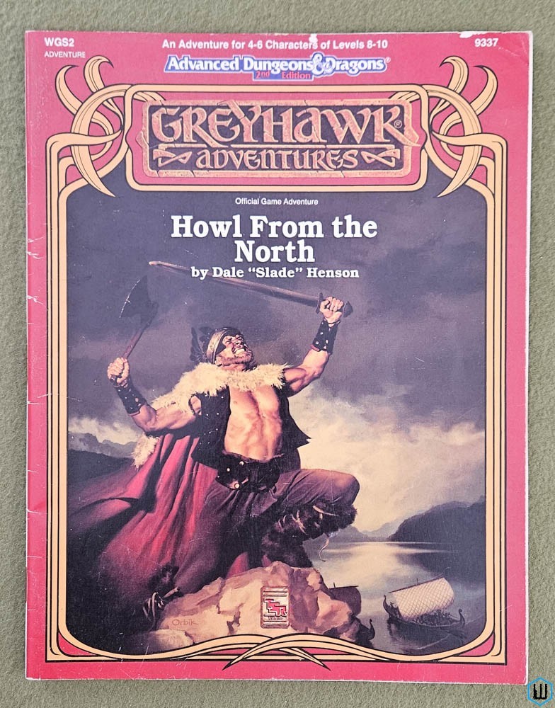 Howl from the North (Dungeons Dragons Greyhawk WGS2) Original 1991 edition TSR 9337