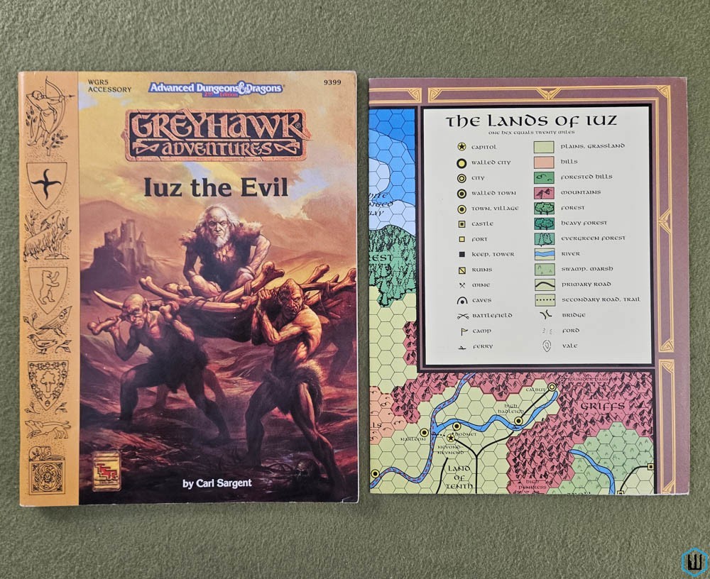Iuz the Evil (Advanced Dungeons Dragons Greyhawk WGR5) w MAP TSR 9399
