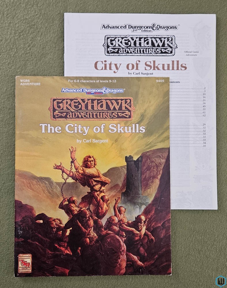 City of Skulls (Advanced Dungeons Dragons Greyhawk WGR6) Original 1993 edition TSR 9405