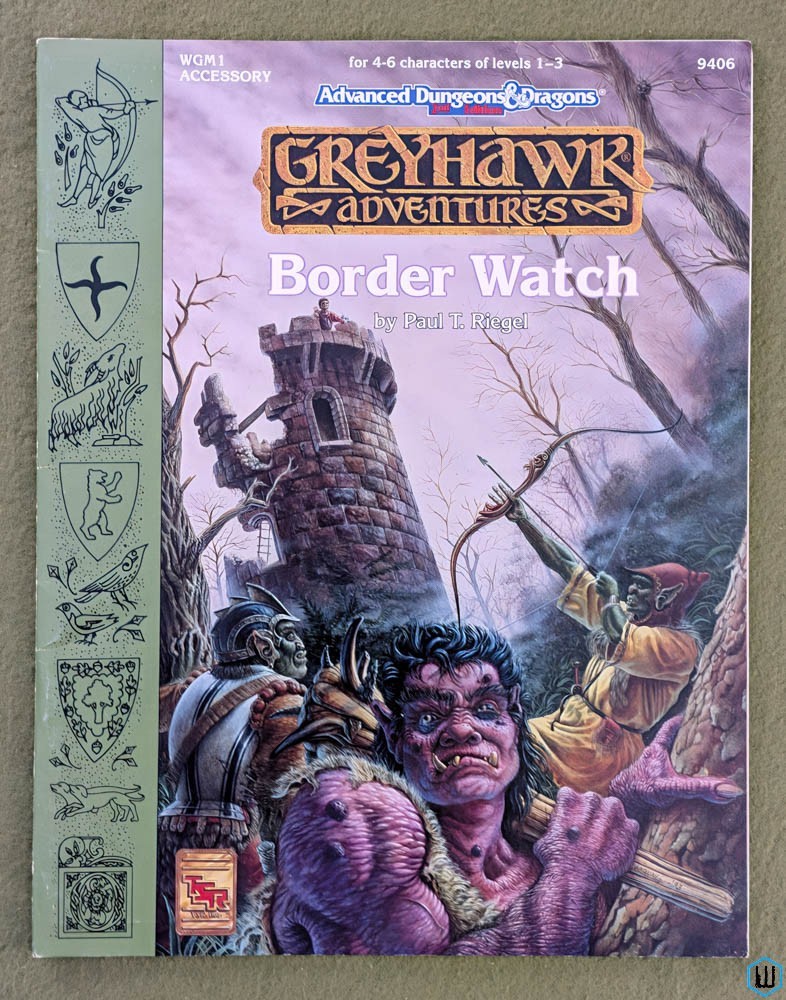 Border Watch (Advanced Dungeons Dragons Greyhawk WGM1) Original 1993 edition TSR 9406