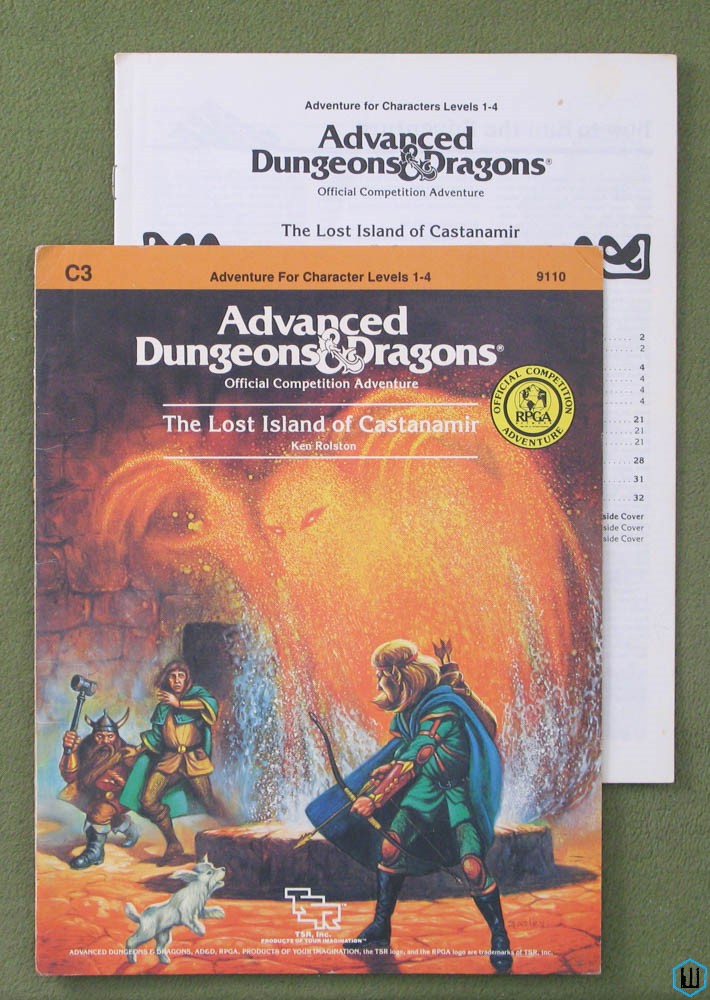 Lost Island of Castanamir (Advanced Dungeons Dragons RPGA C3) Original ...