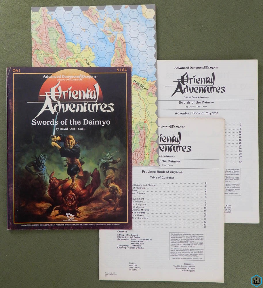 Swords of the Daimyo (Advanced Dungeons & Dragons: Oriental Adventures OA1)