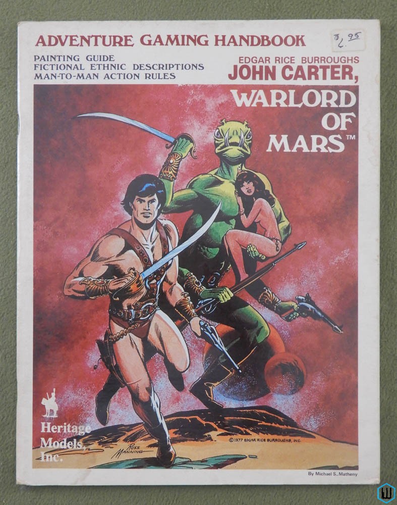 Adventure Gaming Handbook: John Carter Warlord of Mars - PLAY COPY