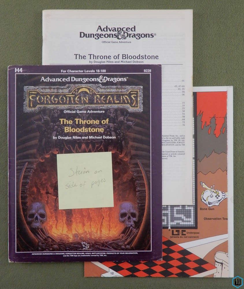 Throne of Bloodstone (Advanced Dungeons Dragons H4) - Edgepaper Stain