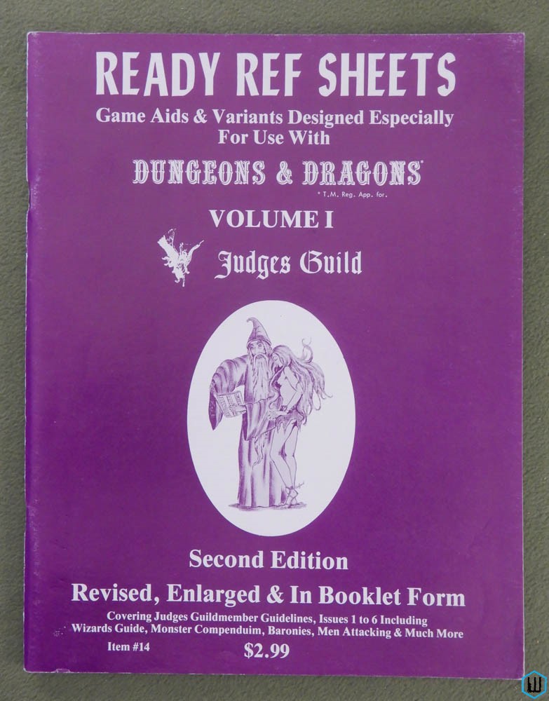 Ready Ref Sheets (Volume 1) Dungeons & Dragons