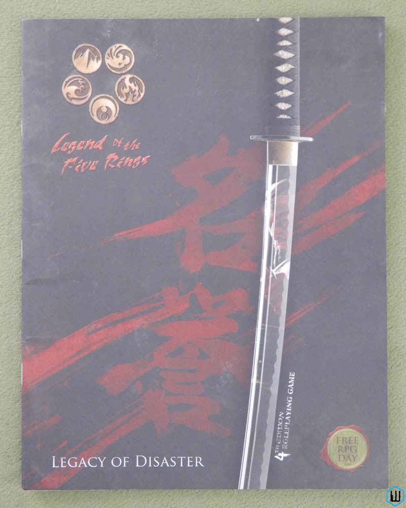 Legacy Of Disaster (Legend Of The Five Rings L5R 4th Edition: Free RPG Day 2010)