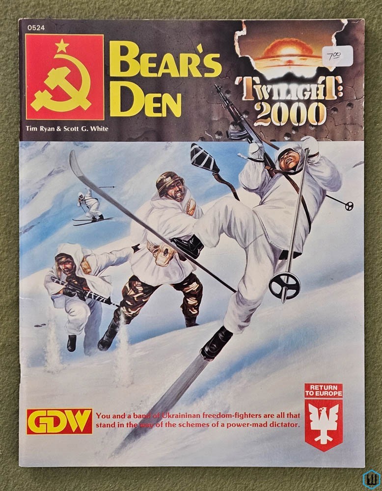 Bear's Den (Twilight 2000 RPG) Return to Europe Ukraine Game Designers Workshop GDW 0524