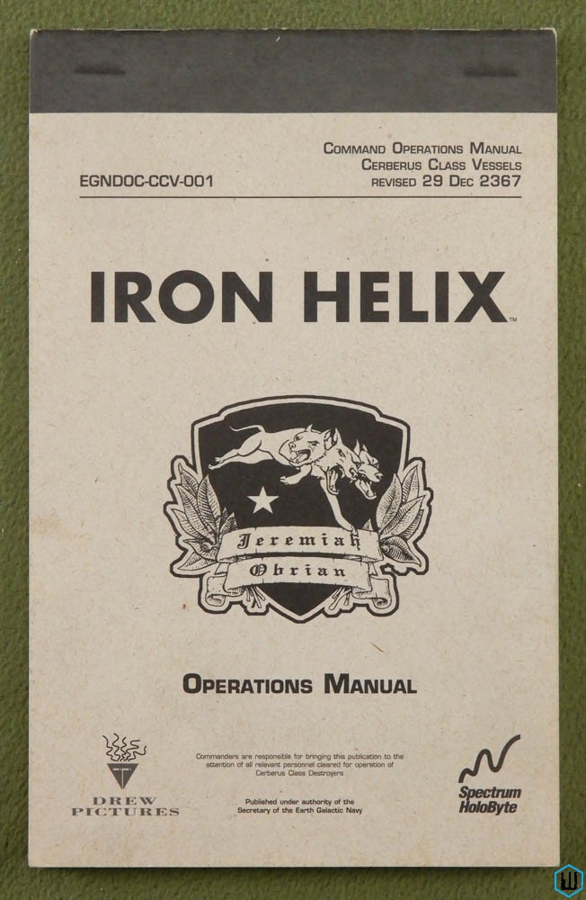 Iron Helix: Game Operations Manual (IBM PC, 1993) - Book Only
