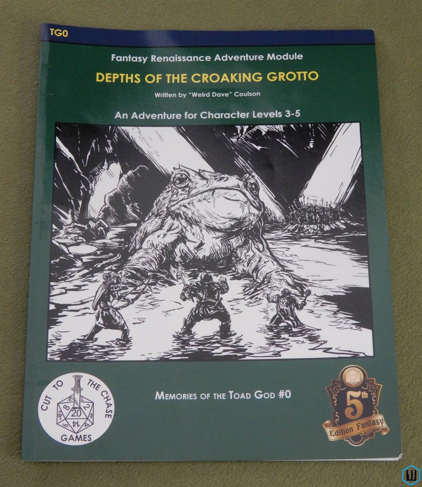 Depths of the Croaking Grotto TG0 (Swords Wizardry OSR RPG) Dave Coulson