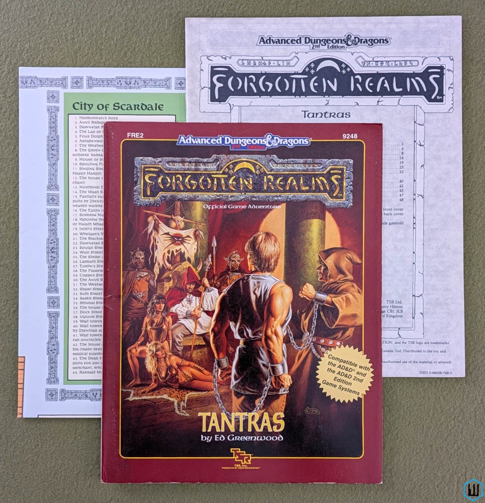 Tantras (Advanced Dungeons & Dragons Forgotten Realms FRE2) w MAP TSR 9248