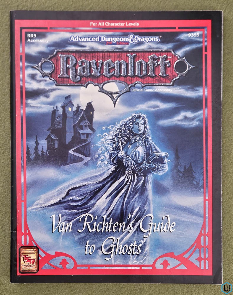 Image for Van Richten's Guide to Ghosts (Dungeons Dragons Ravenloft RR5) Original TSR 9355 Van Richten's Guide to Ghosts (Dungeons Dragons Ravenloft RR5) Original TSR 9355