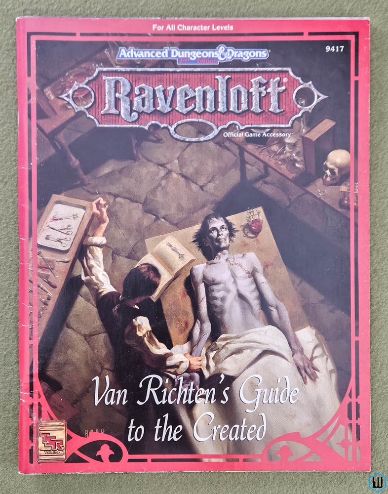 Image for Van Richten's Guide to Created (Dungeons Dragons Ravenloft) Original TSR 9417 Van Richten's Guide to Created (Dungeons Dragons Ravenloft) Original TSR 9417