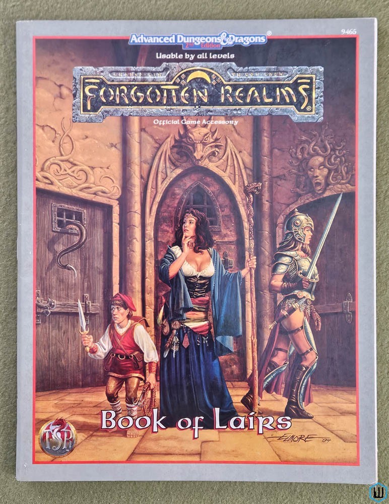 Image for Book of Lairs (Advanced Dungeons Dragons Forgotten Realms) Original 1994 edition TSR 9465 Book of Lairs (Advanced Dungeons Dragons Forgotten Realms) Original 1994 edition TSR 9465