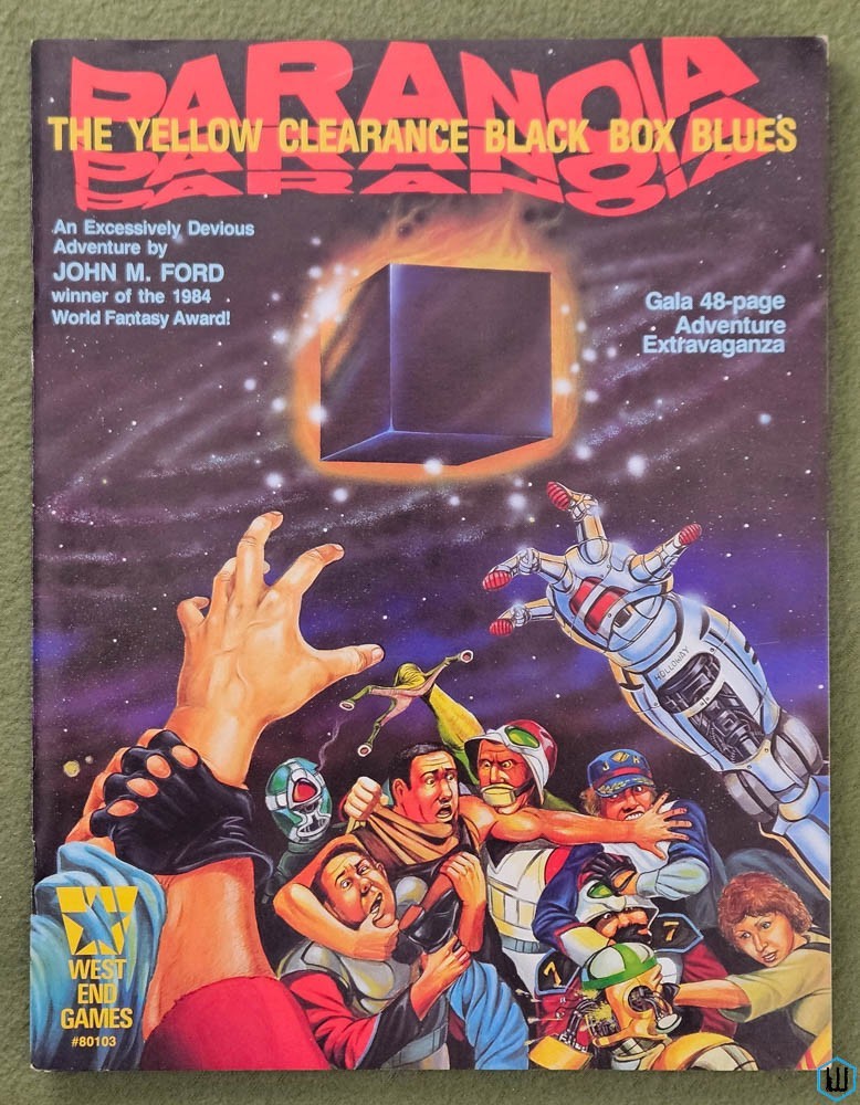 Yellow Clearance Black Box Blues (Paranoia RPG) West End Games WEG 80103